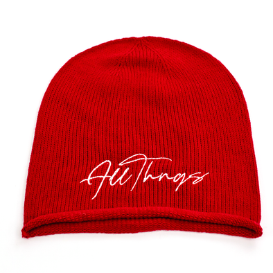 AllThngs Embroidered "Slouchy" Beanie (Scripted)