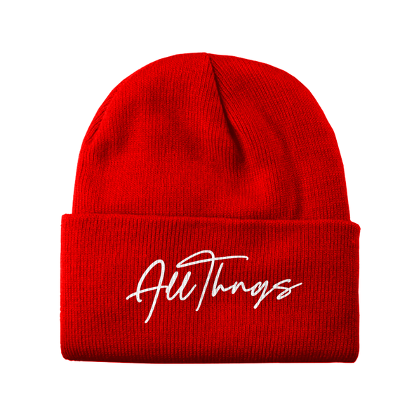 AllThngs Embroidered Beanie (Scripted)