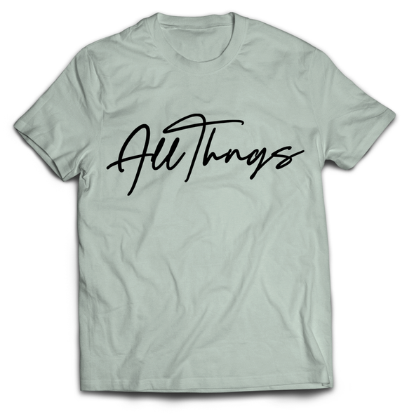 AllThngs "Mossy" Script T-Shirt